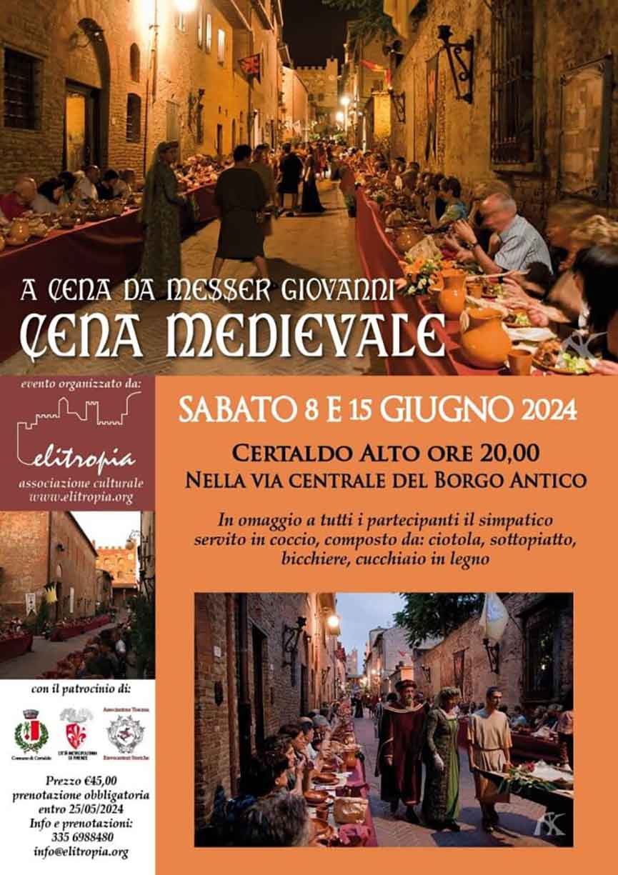 A cena da Messer Giovanni. Cena Medievale - Certaldo - Pontassieve