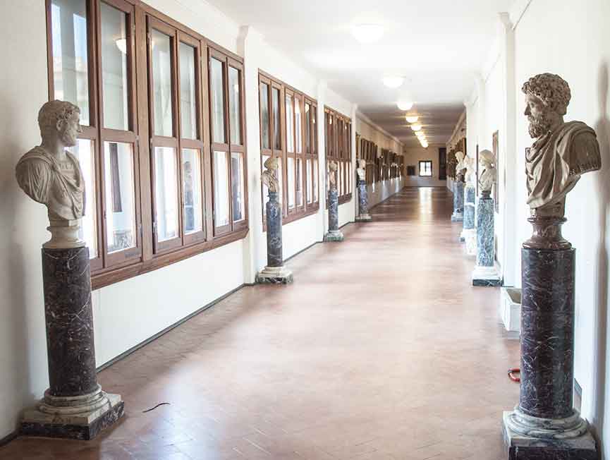 Vasari-Korridor Museum von Florenz.