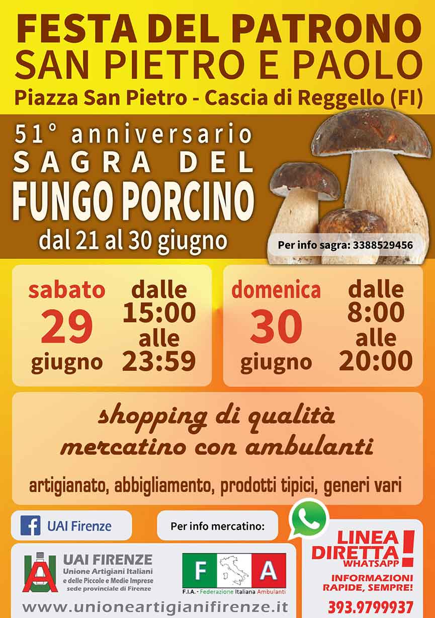 Sagra del Fungo Porcino e Festa di San Pietro di Cascia (Reggello)
